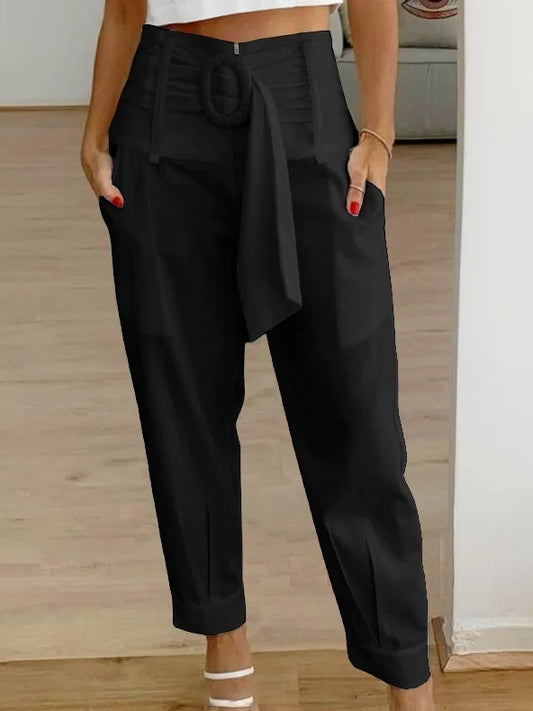 Liorah Cropped Trouser - Black