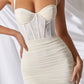 Aspyn Pleated Dress- Cream