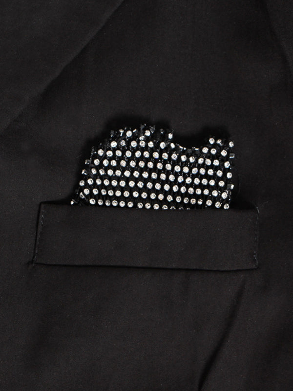 Beck Mesh Sleeve Blazer - Black